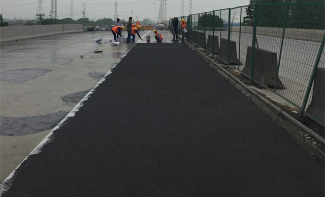 環氧地坪漆，水性地坪漆，地坪工程案例 - 太倉338國道彩色防滑路面，橋面防滑工程！